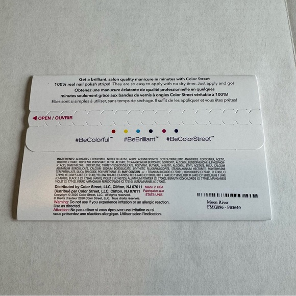 *Retired* Color Street: Moon River | Gray Blue Glitter Sparkle Fall Winter - Picture 4 of 11